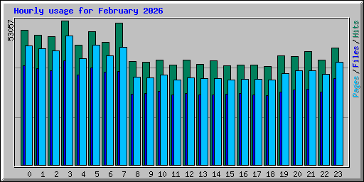 Hourly usage for February 2026